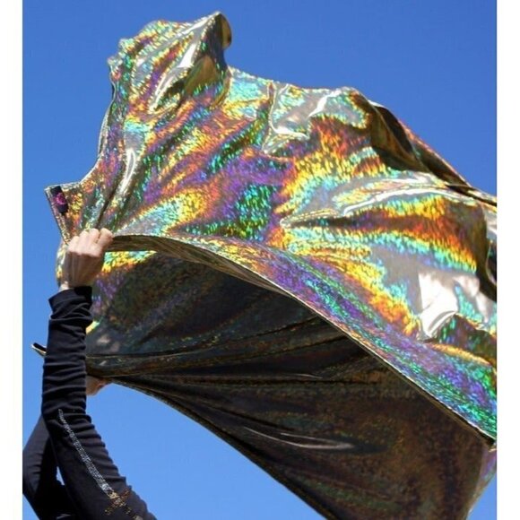 Bronze Fire 'Ancient of Days' Gold Prophetic Wind Holographic Rainbow Set of 2 - Picture 1 of 5